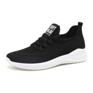 Fashion Casual Jogging Running Badminton Training Sneakers in black