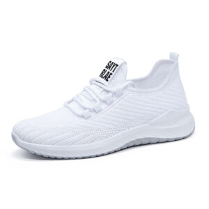 Fashion Casual Jogging Running Badminton Training Sneakers in white